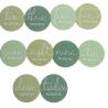Buy cheap Custom Eco Wooden Milestone Discs Green Milestone Discs Acrylic For Baby Shower from wholesalers