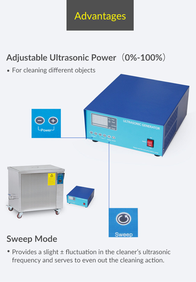 Tools Industrial Ultrasonic Cleaner 24 Hours Working Advanced Generator