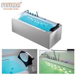 Buy cheap 2 Person Freestanding Jetted Bathtub With Seat Hot Tub Jet Spa Lazy 1600x750 from wholesalers
