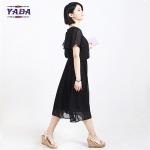 Short sleeve fashion women wome sexy summer beach dress chiffon dresses in cheap