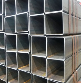 High Toughness Galvanized Steel Square Tubing , Zinc Plating Mild Steel Square Tube