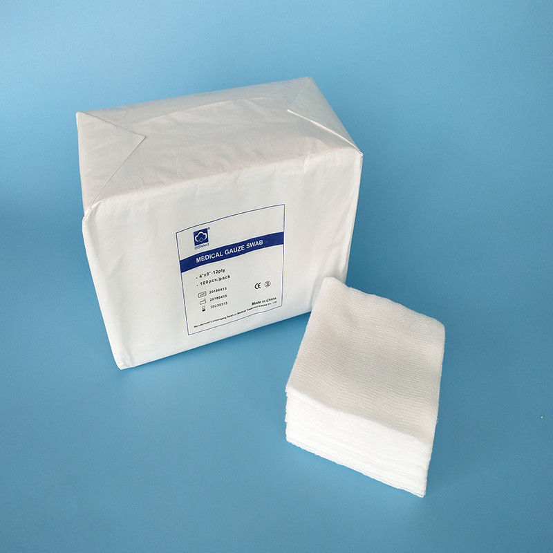 4 x 4 Medical Absorbent sterile Pad x ray detectable Cotton gauze swabs