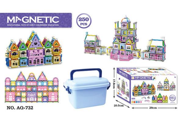 Buy cheap 168 Pcs Magetic Plastic Building Blocks Educational Toys / Construction Building Sets Toys from wholesalers