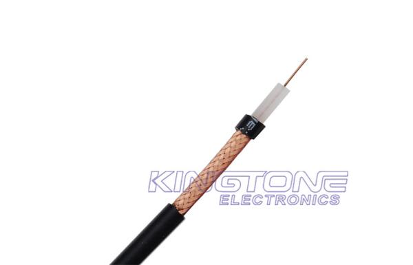 Buy cheap RG59 ST CCTV Coaxial Cable 0.64mm BC Solid PE 95% CCA Braiding with PVC Jacket from wholesalers