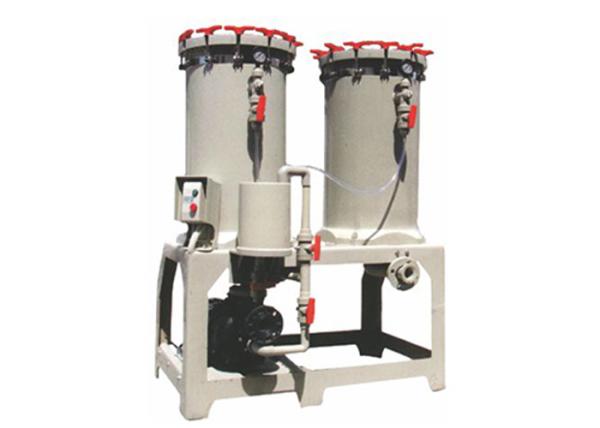 Buy cheap 5HP Twin serial filter tank Chemical Filtration Systems for dyeing industry 750L / min from wholesalers