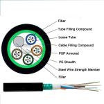 8 Fibers Outdoor Fiber Optic Cable GYTS53 Direct Buried Stranded Telecommunicati