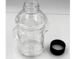 300ml PET Transparent Workout Water Bottles Unique Fire Cock Shaped Plastic