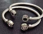 Buy cheap (B-121) Fashion Design Women Gift Rhodium Plated Cubic Zircon Cable Bracelet from wholesalers
