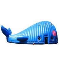 Buy cheap Large Blue Inflatable Event Tent 0.5mm Tarpuline Inflatable Blow Up Igloo Tent product