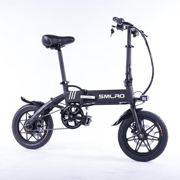 Buy cheap Black Lightweight Foldable Electric Bike Pedals Power Assist 14 Inch Wheels from wholesalers