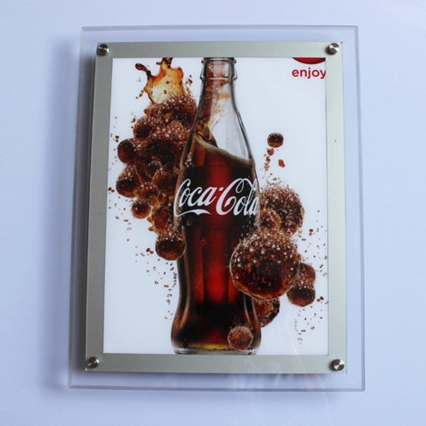 Photo Poster Backlit Display Box , AC100 - 240V Aluminium Frame Led Light Box