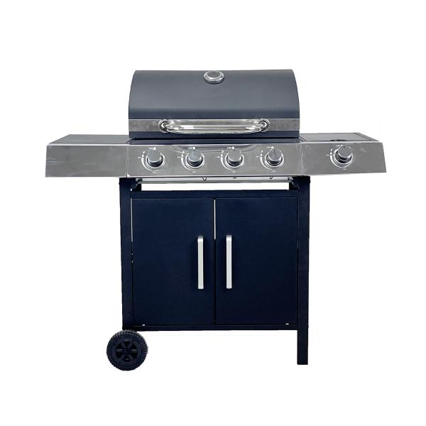 Buy cheap Outdoor Barbeque Gas Grills with Stainless Steel Side Table Custom Black 4 1 Bunners from wholesalers