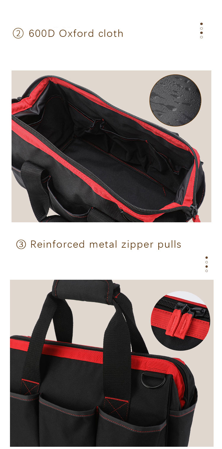 Sympathy Oxford Cloth Storage Bag Handbag Repair Kit Electrician Bag Adjustable Shoulder Strap