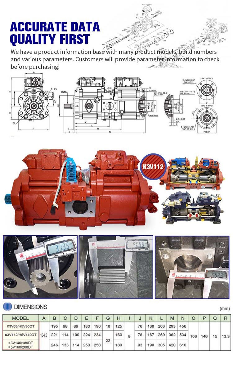 3f4555052 708-1T-00132 Main Hydraulic Pump Excavator Spare Part PC35R-8 PC40R-8 PC45 8 PC45-8