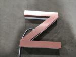 Bronze / Brass Edge Lit Acrylic Letters Stainless Steel UL Approved
