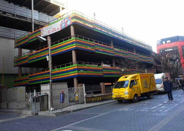 Car Parking Steel Structure Buildings / Multi Floors Steel Frame Structure For