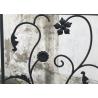 Buy cheap Square Top Eyebrow Wrought Iron Glass Galvanized Steel Anti Rusting from wholesalers