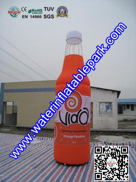 Buy cheap PVC Custom Inflatable Advertising Bottle , 5M Inflatable Bottle Model For Promotion from wholesalers