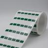 Buy cheap 12*23.5-9.5mm 1.5mil Cable lable Green Matte Translucent Water Resistant Vinyl Cable Label from wholesalers