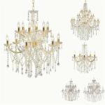 Gold 5 way gothica fleish style crystal chandelie light (WH-CY-40)
