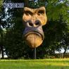 Buy cheap Orangutan Face Bronze Statues Sculpture Captivating from wholesalers