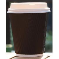 Buy cheap Printed Biodegradable Disposable Paper Coffee Cup Corrugated Triple Layers product