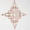 Buy cheap Elegant Georgian Bar Flowers in Rose Gold for Home Beauty Insulated Glasses Units from wholesalers