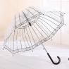 Buy cheap POE Rain Stick Birdcage Umbrella , Auto Open Clear See Thru Umbrellas from wholesalers