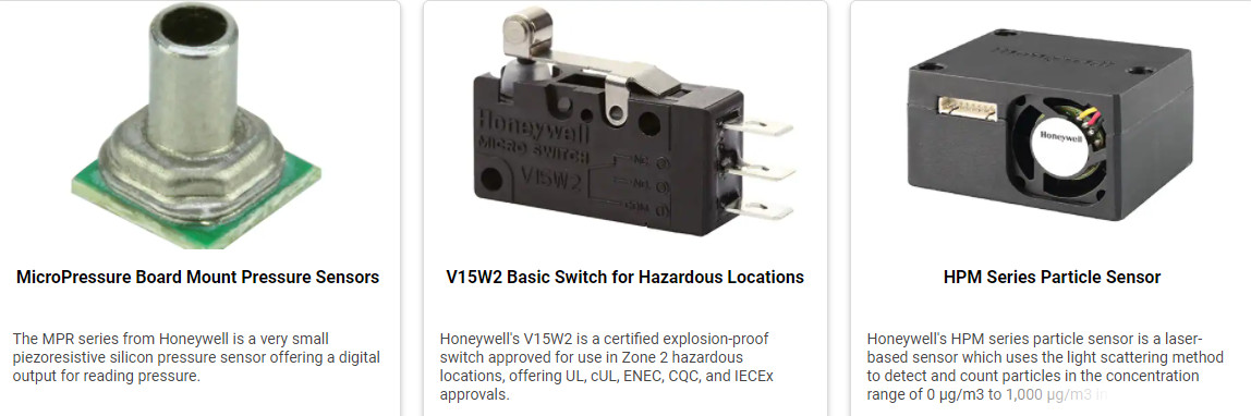 AWM3100V 200SCCM Honeywell Air Flow Sensor Male Port 0.2" 5.08mm