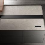 Custom Minimalist Design Termite Proof Durable Black Egger Board Kitchen Cabinet