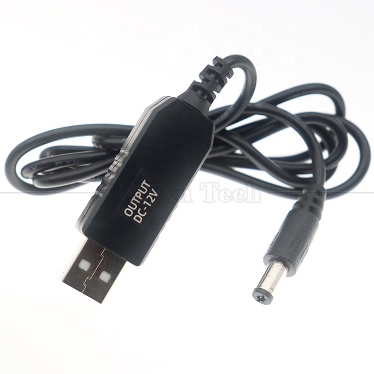 Hot Sale 5V USB to 9V 12V DC Output Converter Booster Wifi Modem Router Power Cable