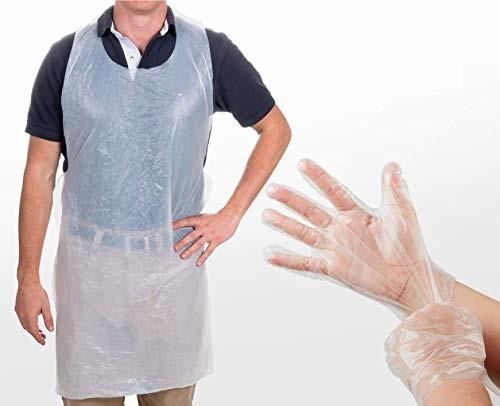 Buy cheap Safety Disposable Medical Aprons , Disposable Kitchen Aprons 17 Mic Thickness from wholesalers