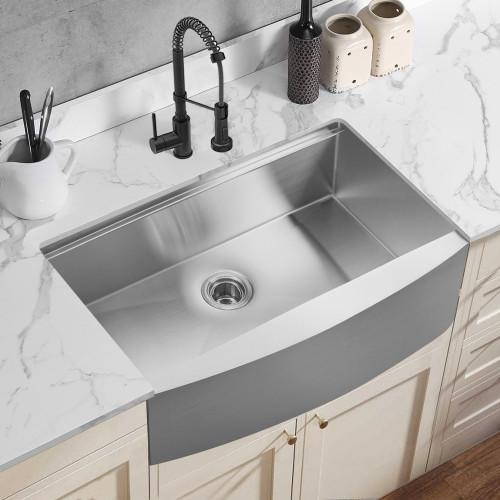 Buy cheap 33'' Apron Stainless Steel Kitchen Sink Ledge Workstation 18 Gauge from wholesalers