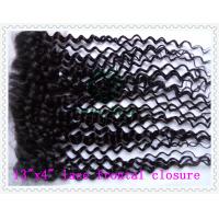 Buy cheap malaysian virgin remy hair lace frontal 13''x4'' ,natural color deep curly 10'' product