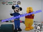 Plush Advertising Mascot Costume , Mickey And Winnie Mascot