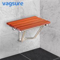 Buy cheap Loading Weight 160KG Fold Down Shower Seat , Relaxing Waterproof Solid Wooden product