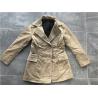 Buy cheap Flaxen Corduroy Wadded Double Breasted Coat , Long Womens Cotton Jacket from wholesalers