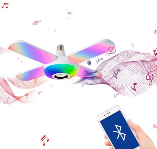 Buy cheap RGBW Blue-Tooth Bathroom Fan Light Music 40w 85-265V Foldable from wholesalers