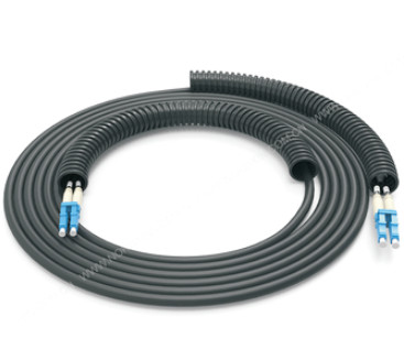 2.0mm Multimode Fiber Patch Cord , LC LC Om3 Patch Cord Aqua
