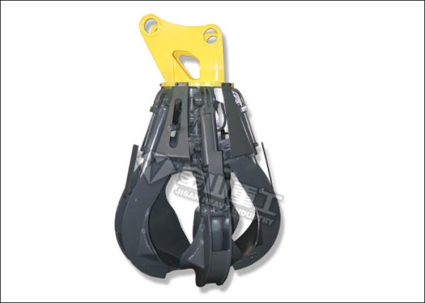 Buy cheap Non Rotating Orange Peel Grapple , EC210 EC240 Excavator Grab Attachment Long Life from wholesalers