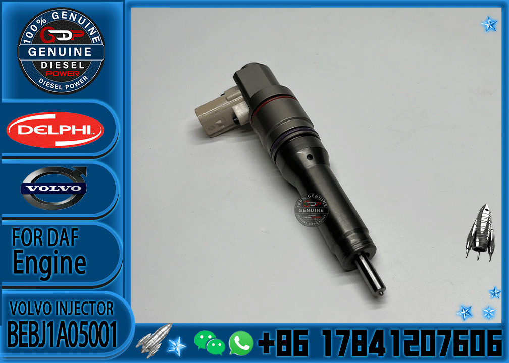 Common Rail Injector BEBJ1A00001 BEBJ1A00101 BEBJ1A00201 1925657 BEBJ1DO0003 1972591 BEBJ1DO1104 1972590 For DAF