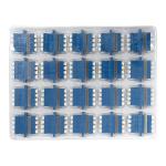 Blue LC To LC Coupler Single Mode Quad Fiber Adapter For FTTX