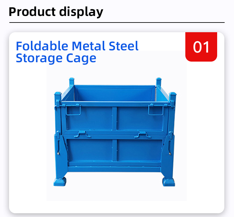 Heavy Duty Foldable Steel Storage Cage Warehouse Lockable Metal Storage Cages