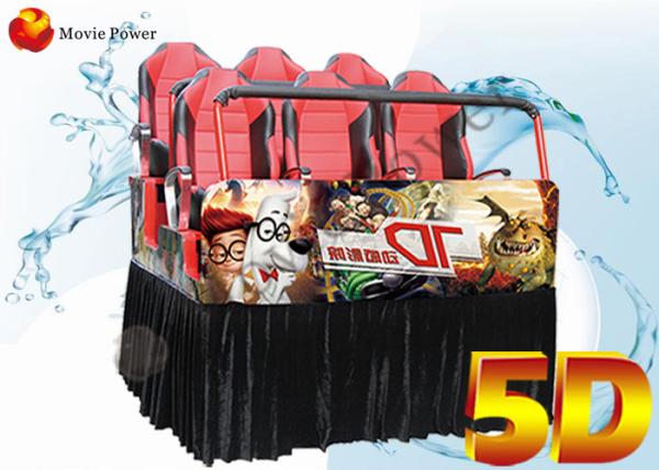 Buy cheap Electric / Hydraulic Platform 5D Movie Theater Equipment Cinema Cabin from wholesalers