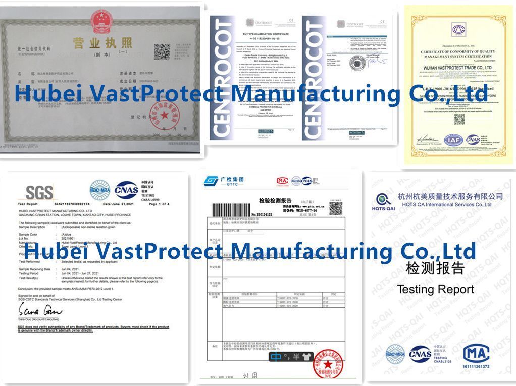 OEM Manufacturer Food Processing Non-Woven PP Jacket Disposable Lab Coat