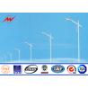 Buy cheap Park Lighting 10M Single Arm Galvanized Steel Pole Q345 Material from wholesalers