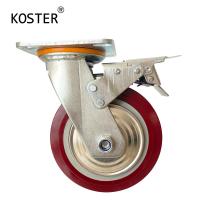 Buy cheap 4inch 5inch 6inch 8inch Heavy Duty Polyurethane Caster Wheel TPR/ PVC Customizat product