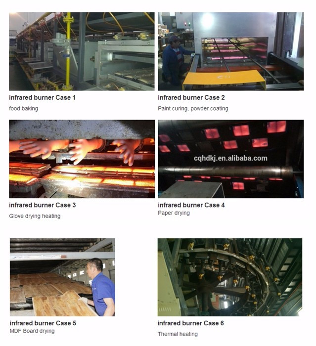 Ray Heating Directly Gas Ceramic Burner Infrared HD162 For Bakery Oven