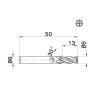 Buy cheap Wxsoon 4 Flutes 65HRC Tungsten Carbide Endmill for Hard Metal from wholesalers