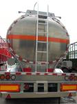 44m3 Aluminum Fuel Semi Trailer 3 Axle For Health Oil Transport 40T- 45Ton